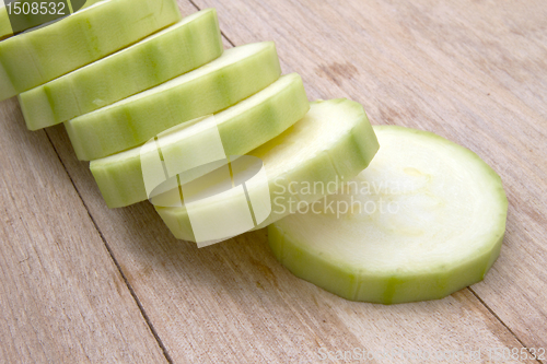 Image of fresh green zucchini 