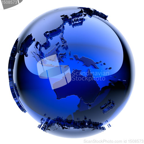 Image of Blue glass globe