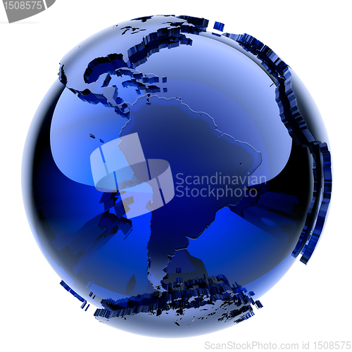 Image of Blue glass globe