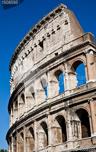 Image of Colosseum with blue sky