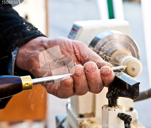 Image of Turner at work