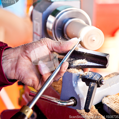 Image of Turner at work