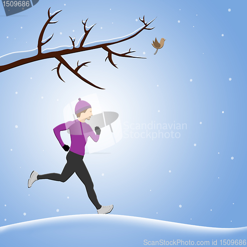 Image of Running in snow