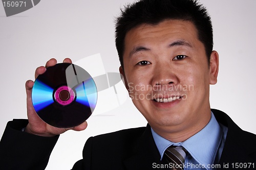 Image of People with compact disc