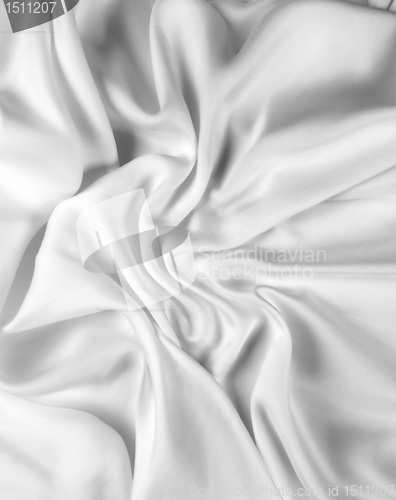 Image of Smooth elegant white silk can use as background