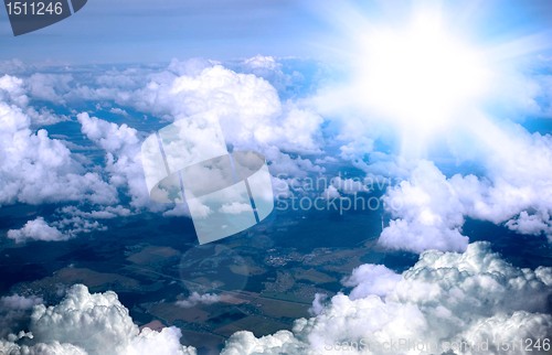 Image of sunny sky background