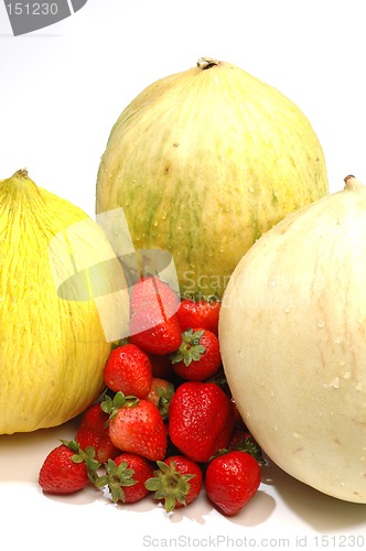 Image of melons and strawberries