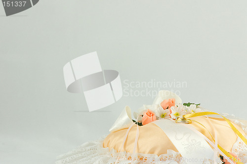 Image of wedding ring cushion