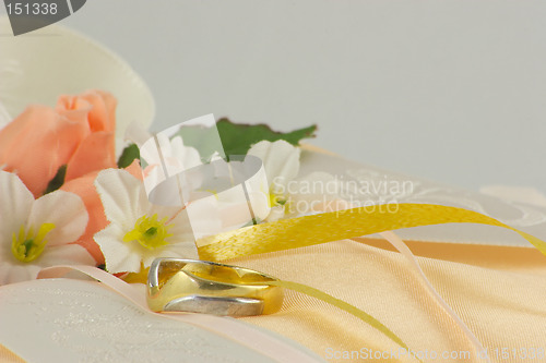 Image of wedding ring cushion