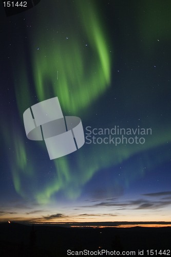 Image of Aurora swirling in the sky