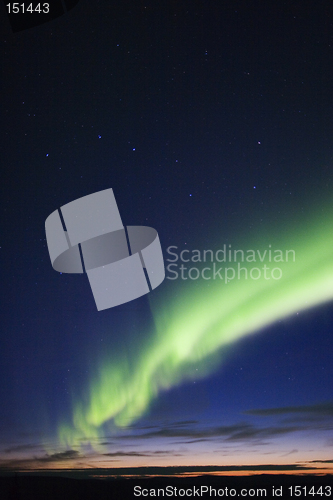 Image of Aurora, twilight and big dipper