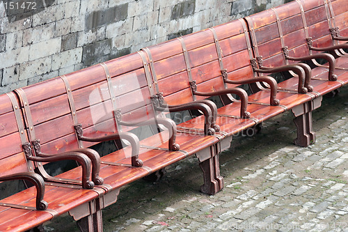 Image of Diagonal benches
