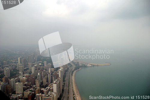 Image of Chicago - North side on a foggy day