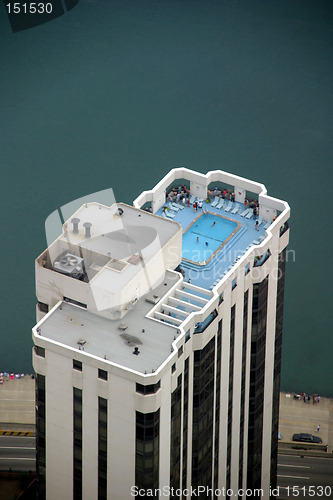 Image of Chicago - Skyscraper Top with Swimming Pool