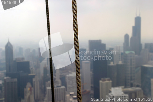 Image of Chicago - Downtown with window-cleaning cables