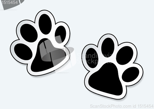 Image of Pet paw prints