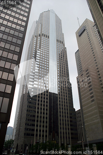 Image of Chicago - Skyscrapers on a Cloudy Day