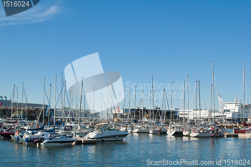 Image of TALLINN, ESTONIA - JULY 17 - yacht arrived at  "Tallinn's Sea Da