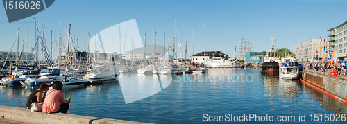 Image of TALLINN, ESTONIA - JULY 17 - People have a rest on  "Tallinn's S