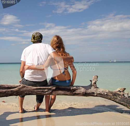 Image of couple on the beach