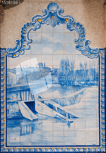 Image of Tomar azulejos wall