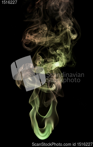 Image of multicolored smoke detail