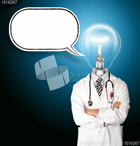 Image of doctor with lamp-head