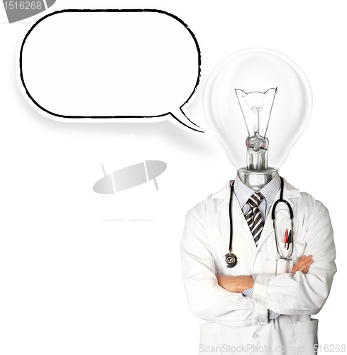 Image of doctor with lamp-head