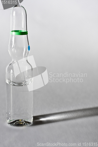 Image of ampoule on gray