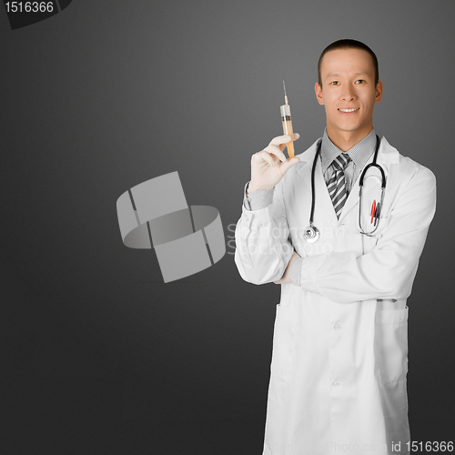 Image of young doctor man with stethoscope
