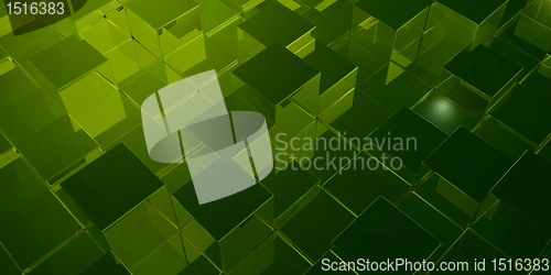 Image of green cubes