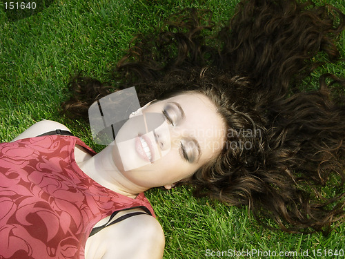 Image of Beautiful girl sleeping