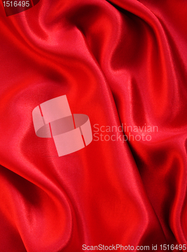 Image of Smooth Red Silk as background