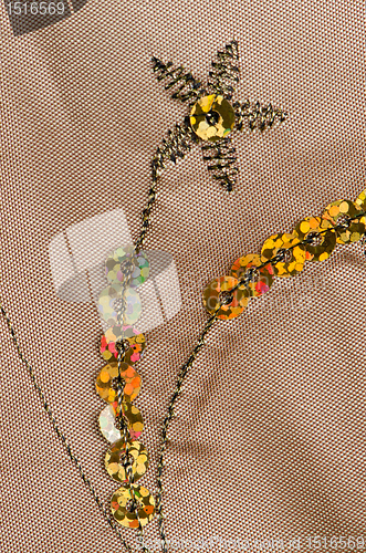 Image of Fabric texture with spangles