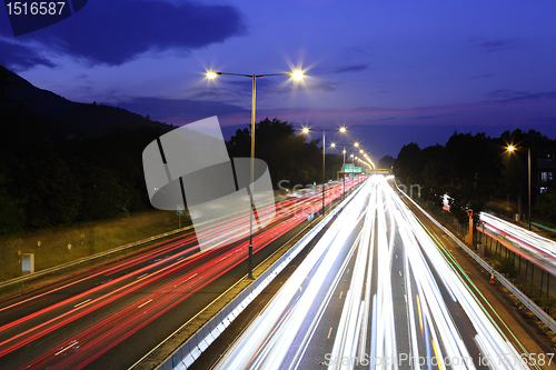 Image of Highway at night