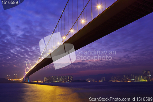 Image of Tsing Ma Bridge in Hong Kong