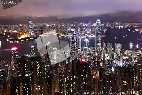 Image of Hong Kong at night