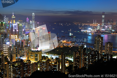 Image of Hong Kong night