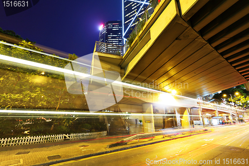 Image of modern city at night