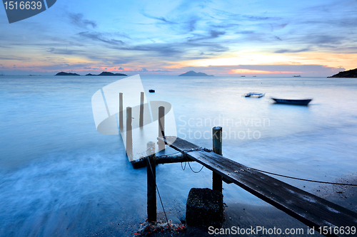 Image of sunset pier