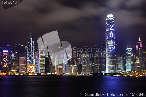 Image of skyscraper show 2012 at night