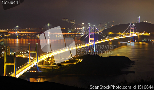 Image of Tsing Ma Bridge in Hong Kong