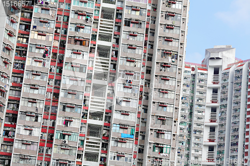 Image of crowded apartment block