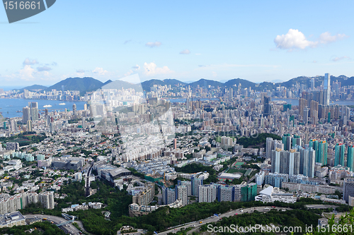 Image of Hong Kong crowded building city