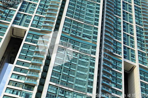 Image of crowded apartment block