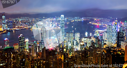 Image of Hong Kong at night