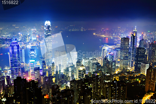 Image of Hong Kong at night