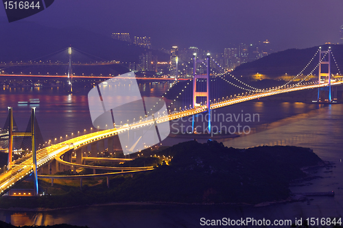 Image of Tsing Ma Bridge in Hong Kong