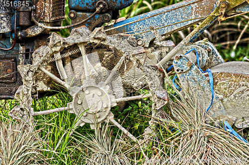 Image of old abandoned tractor