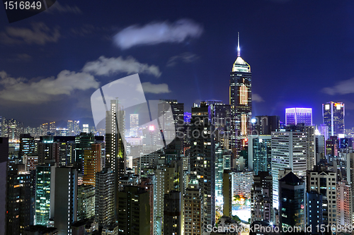 Image of Hong Kong cityscape at night